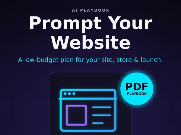 Prompt Your Website playbook cover
